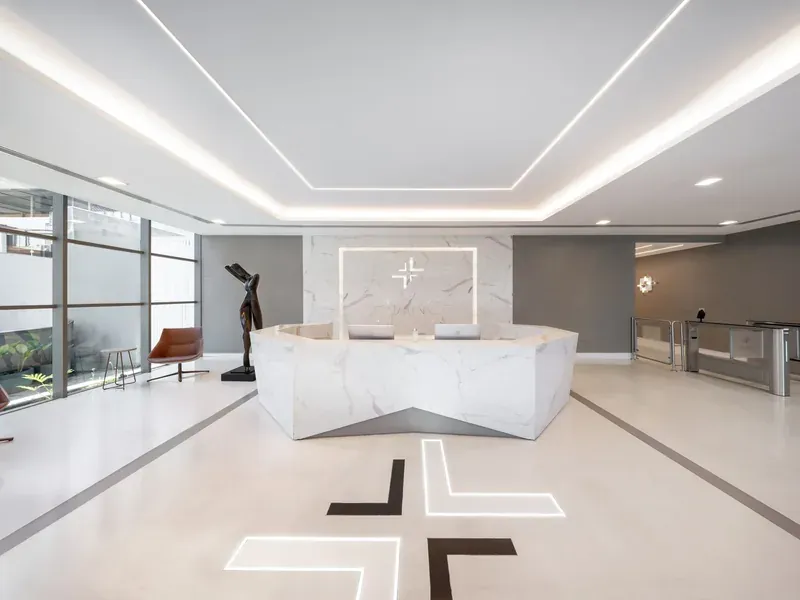 Recepção do Blanc Hospital