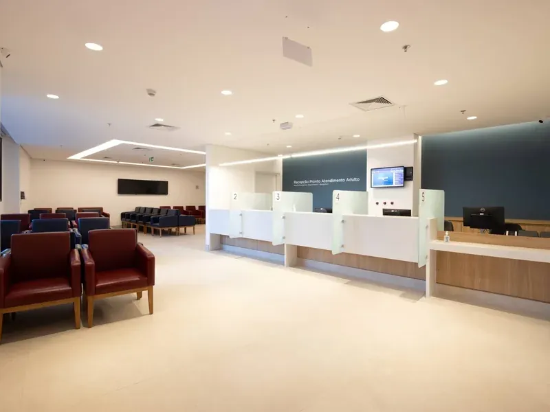 Recepção do Hospital São Luiz Alphaville